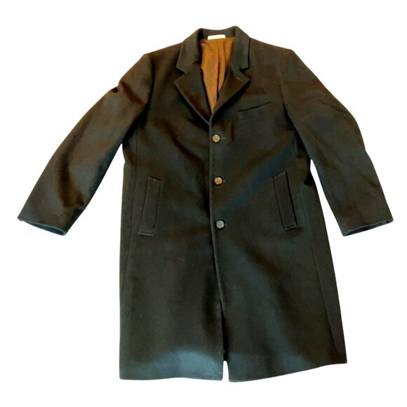 Michael‎ Kors Men's wool cashmere blend coat black size 46L - Picture 1 of 13